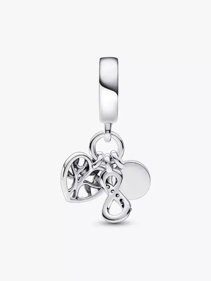 Dangle Charm „Family Infinity“ aus Sterlingsilber Dangle Charm „Family Infinity“ aus Sterlingsilber