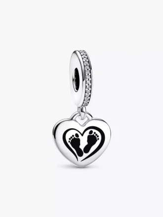 Dangle Charm „Footprint“ aus Sterlingsilber