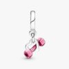 Dangle Charm „Hantel & Herz“ – Sterlingsilber
