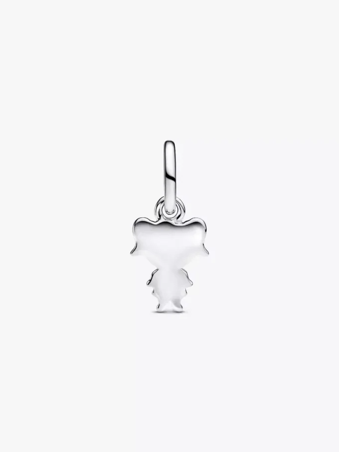Dangle Charm „Happy Girl“ aus Sterlingsilber, 14-karätig vergoldet Dangle Charm „Happy Girl“ aus Sterlingsilber, 14-karätig vergoldet