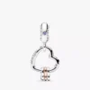 Dangle Charm „Heart Full of Hearts“ aus Sterlingsilber, 14 Karat Roségold-Beschichtung Dangle Charm „Heart Full of Hearts“ aus Sterlingsilber, 14 Karat Roségold-Beschichtung