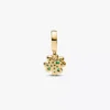 Dangle Charm in Form eines vierblättrigen Kleeblatts, 14-karätig vergoldet Dangle Charm in Form eines vierblättrigen Kleeblatts, 14-karätig vergoldet