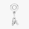 Dangle Charm in Form von Babyflasche und Schuhen aus Sterlingsilber Dangle Charm in Form von Babyflasche und Schuhen aus Sterlingsilber