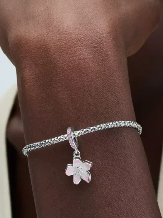 Dangle Charm „Kirschblüte“ aus Sterlingsilber