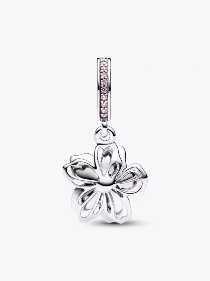 Dangle Charm „Kirschblüte“ aus Sterlingsilber Dangle Charm „Kirschblüte“ aus Sterlingsilber