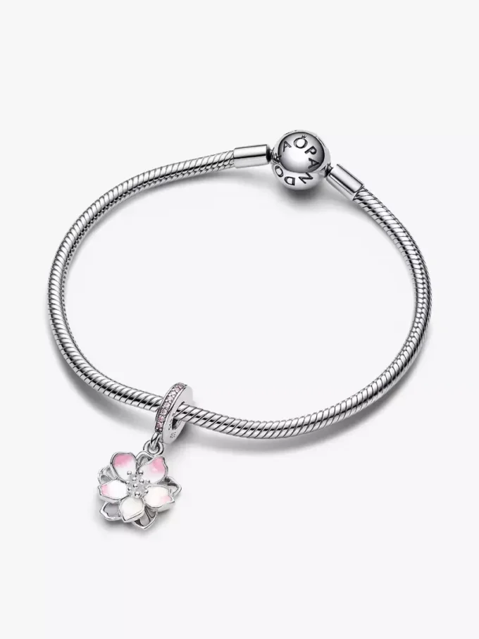 Dangle Charm „Kirschblüte“ aus Sterlingsilber Dangle Charm „Kirschblüte“ aus Sterlingsilber