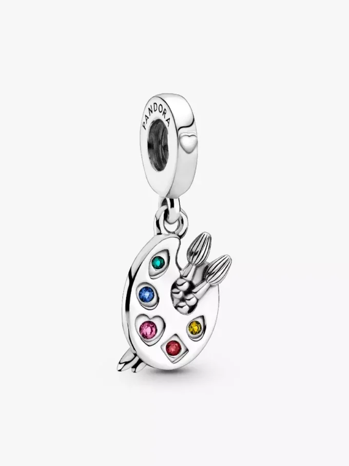 Dangle Charm „Künstlerpalette“ aus Sterlingsilber Dangle Charm „Künstlerpalette“ aus Sterlingsilber
