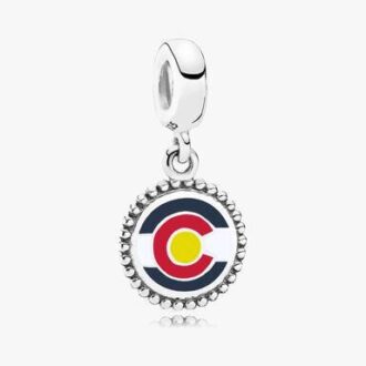 Dangle Charm mit Colorado-Flagge