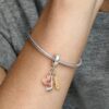 Dangle Charm mit Kanada, Ahornblatt und Hockeyschläger – Sterlingsilber, 14-karätige Vergoldung, 14-karätige Roségoldvergoldung Dangle Charm mit Kanada, Ahornblatt und Hockeyschläger – Sterlingsilber, 14-karätige Vergoldung, 14-karätige Roségoldvergoldung
