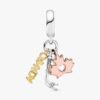 Dangle Charm mit Kanada, Ahornblatt und Hockeyschläger – Sterlingsilber, 14-karätige Vergoldung, 14-karätige Roségoldvergoldung Dangle Charm mit Kanada, Ahornblatt und Hockeyschläger – Sterlingsilber, 14-karätige Vergoldung, 14-karätige Roségoldvergoldung