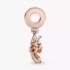 Dangle Charm mit Kirschblütenmotiv, 14 Karat Roségold-Beschichtung Dangle Charm mit Kirschblütenmotiv, 14 Karat Roségold-Beschichtung