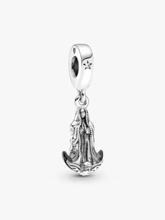 Dangle Charm mit Motiv der Jungfrau von Guadalupe aus Sterlingsilber