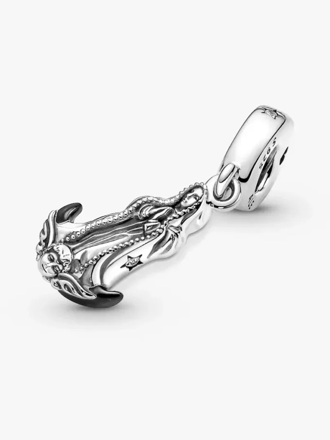 Dangle Charm mit Motiv der Jungfrau von Guadalupe aus Sterlingsilber Dangle Charm mit Motiv der Jungfrau von Guadalupe aus Sterlingsilber