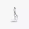 Dangle Charm mit Schneeglöckchenblüte aus Sterlingsilber