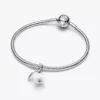 Dangle Charm mit Schneeglöckchenblüte aus Sterlingsilber