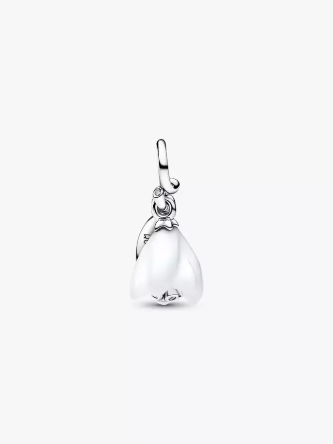 Dangle Charm mit Schneeglöckchenblüte aus Sterlingsilber