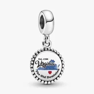 Dangle Charm mit Virginia-Karte Dangle Charm mit Virginia-Karte