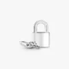 Dangle Charm mit Vorhängeschloss und Schlüssel aus Sterlingsilber Dangle Charm mit Vorhängeschloss und Schlüssel aus Sterlingsilber