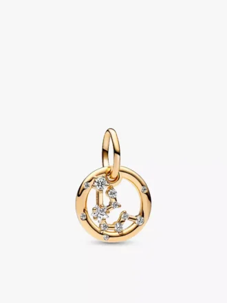 Dangle Charm mit Wassermann-Sternzeichen, 14-karätig vergoldet Dangle Charm mit Wassermann-Sternzeichen, 14-karätig vergoldet