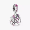 Dangle Charm „Pink Heart Family Tree“ aus Sterlingsilber Dangle Charm „Pink Heart Family Tree“ aus Sterlingsilber