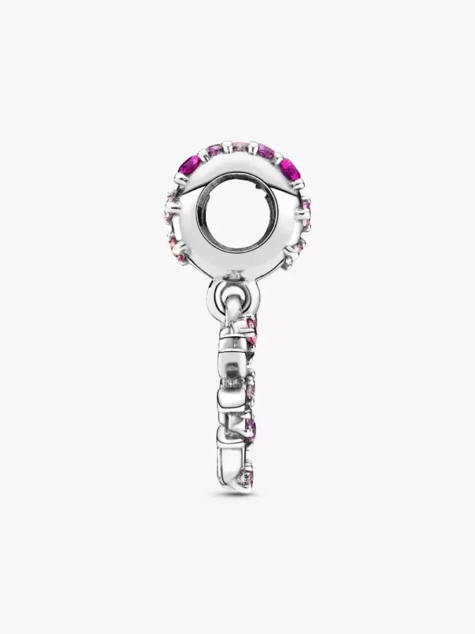 Dangle Charm „Pink Heart Family Tree“ aus Sterlingsilber Dangle Charm „Pink Heart Family Tree“ aus Sterlingsilber