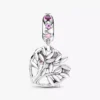 Dangle Charm „Pink Heart Family Tree“ aus Sterlingsilber Dangle Charm „Pink Heart Family Tree“ aus Sterlingsilber