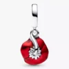 Dangle Charm „Red Flower“ aus Sterlingsilber Dangle Charm „Red Flower“ aus Sterlingsilber