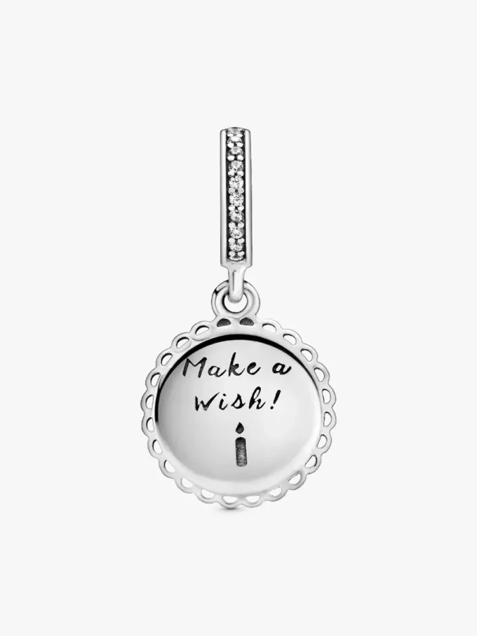 Dangle Charm „Rosa Geburtstagstorte“ aus Sterlingsilber Dangle Charm „Rosa Geburtstagstorte“ aus Sterlingsilber
