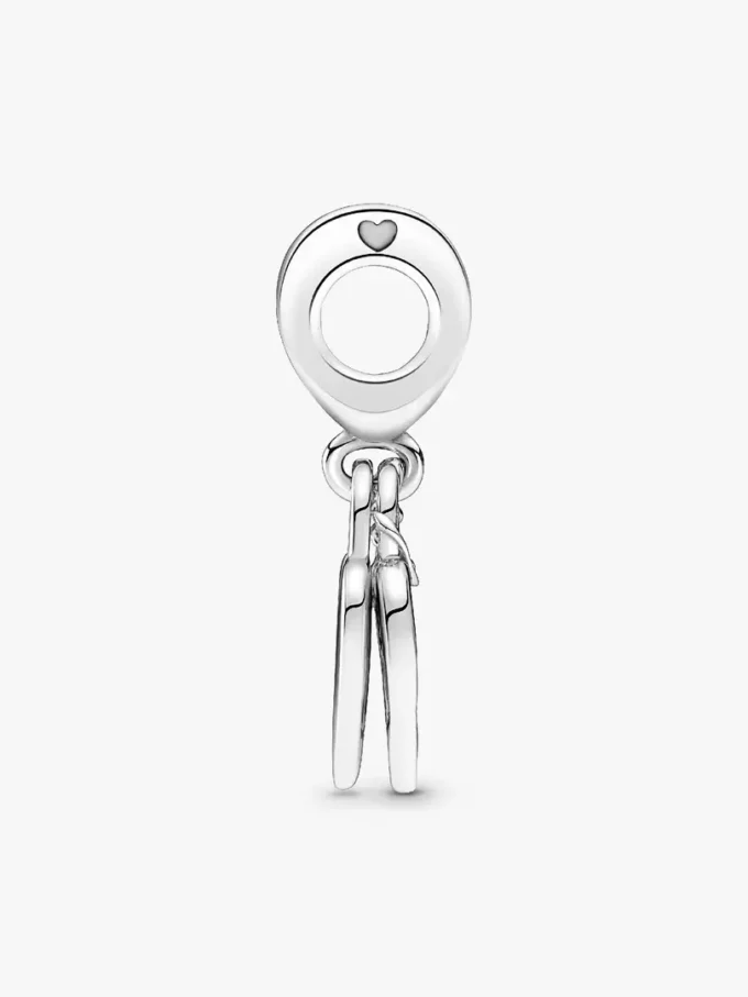 Dangle Charm „Rose Heart Padlock“ aus Sterlingsilber Dangle Charm „Rose Heart Padlock“ aus Sterlingsilber
