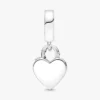 Dangle Charm „Rose Heart Padlock“ aus Sterlingsilber Dangle Charm „Rose Heart Padlock“ aus Sterlingsilber