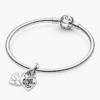 Dangle Charm „Rose Heart Padlock“ aus Sterlingsilber Dangle Charm „Rose Heart Padlock“ aus Sterlingsilber