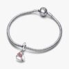 Dangle Charm „Schokoladen-Geschenkbox mit aufklappbarem Herz“ – Sterlingsilber Dangle Charm „Schokoladen-Geschenkbox mit aufklappbarem Herz“ – Sterlingsilber