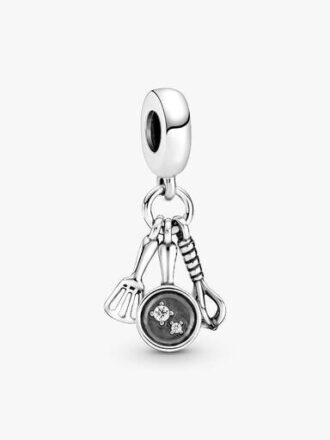 Dangle Charm „Spatel, Bratpfanne & Schneebesen“ – Sterlingsilber