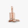 Dangle Charm „Vorhängeschloss & Schlüssel“ – 14 Karat Roségold-Beschichtung Dangle Charm „Vorhängeschloss & Schlüssel“ – 14 Karat Roségold-Beschichtung