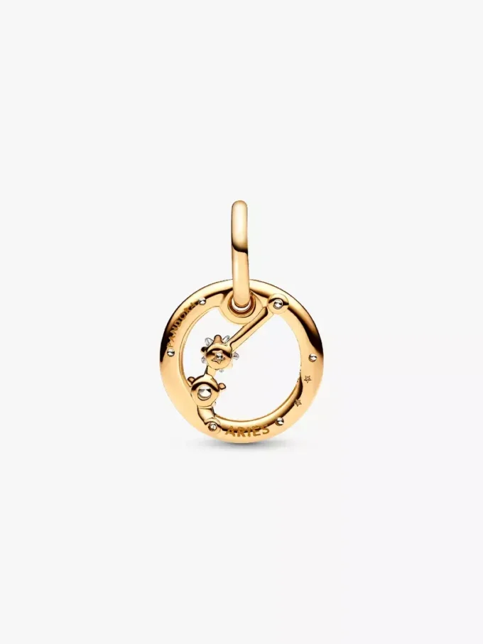 Dangle Charm „Widder“-Sternzeichen, 14-karätig vergoldet Dangle Charm „Widder“-Sternzeichen, 14-karätig vergoldet