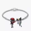 Deadpool- und Wolverine-Charm-Armbänder-Set, 3er-Set Deadpool- und Wolverine-Charm-Armbänder-Set, 3er-Set