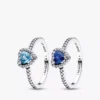 Deep Ocean Elevated Hearts Ring-Set, 2er-Set Deep Ocean Elevated Hearts Ring-Set, 2er-Set