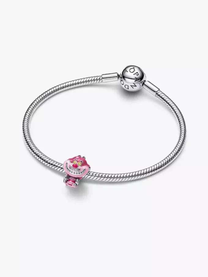 Disney Alice im Wunderland Cheshire-Katze-Charm aus Sterlingsilber Disney Alice im Wunderland Cheshire-Katze-Charm aus Sterlingsilber
