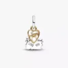Disney Aristocats Duchess & Kätzchen-Dangle Charm aus Sterlingsilber, 14-karätig vergoldet Disney Aristocats Duchess & Kätzchen-Dangle Charm aus Sterlingsilber, 14-karätig vergoldet