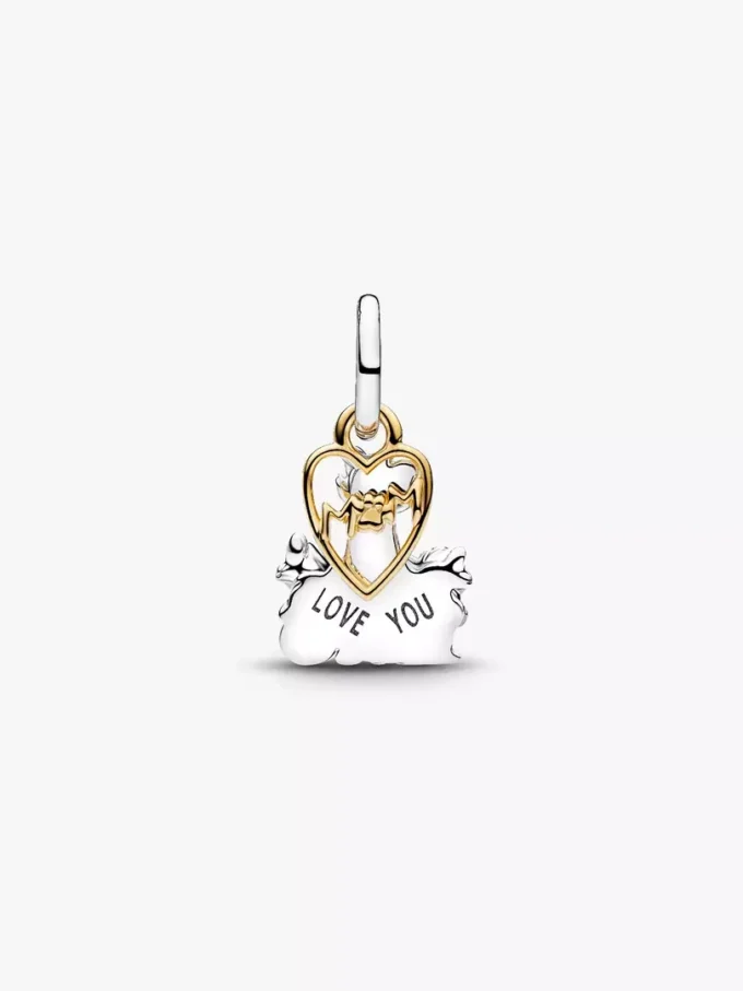 Disney Aristocats Duchess & Kätzchen-Dangle Charm aus Sterlingsilber, 14-karätig vergoldet Disney Aristocats Duchess & Kätzchen-Dangle Charm aus Sterlingsilber, 14-karätig vergoldet