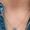 Disney Cinderella’s Carriage Collier-Halskette aus Sterlingsilber Disney Cinderella’s Carriage Collier-Halskette aus Sterlingsilber
