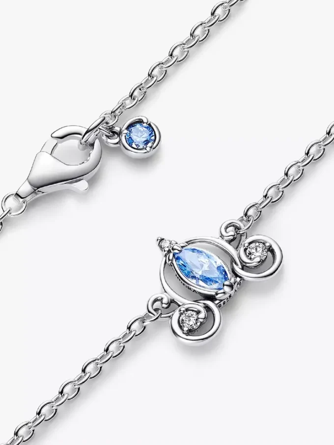 Disney Cinderella’s Carriage Collier-Halskette aus Sterlingsilber Disney Cinderella’s Carriage Collier-Halskette aus Sterlingsilber
