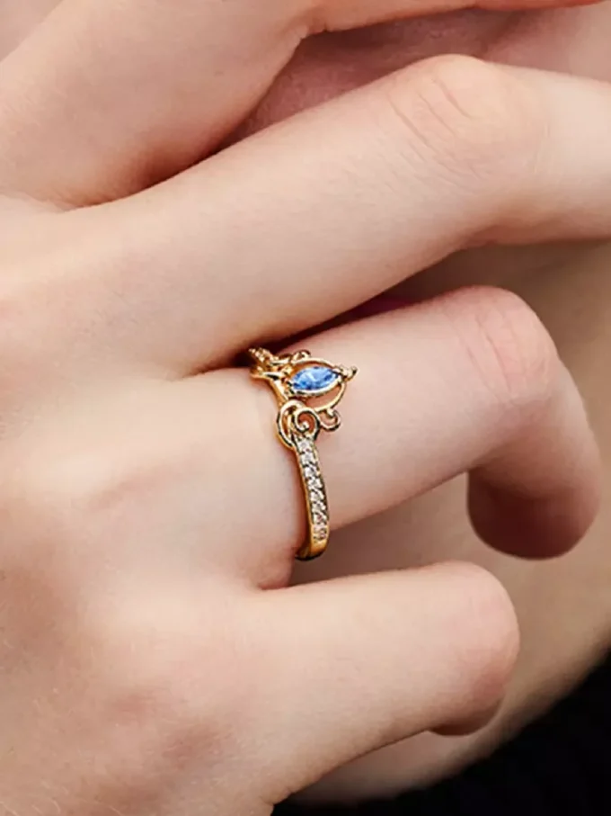 Disney Cinderella’s Carriage Ring, 14 Karat vergoldet Disney Cinderella’s Carriage Ring, 14 Karat vergoldet