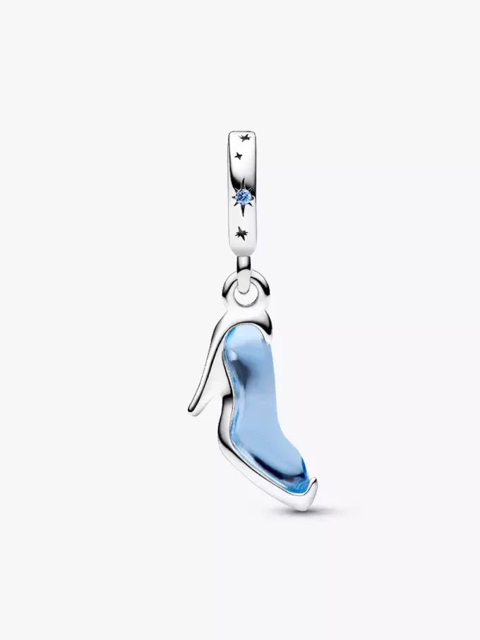 Disney Cinderella’s Glass Slipper Dangle Charm aus Sterlingsilber Disney Cinderella’s Glass Slipper Dangle Charm aus Sterlingsilber