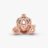 Disney Cinderella Sparkling Carriage Charm – 14 Karat Roségold-Beschichtung