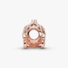 Disney Cinderella Sparkling Carriage Charm – 14 Karat Roségold-Beschichtung