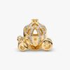 Disney Cinderella Sparkling Carriage Charm – 14-karätige Vergoldung