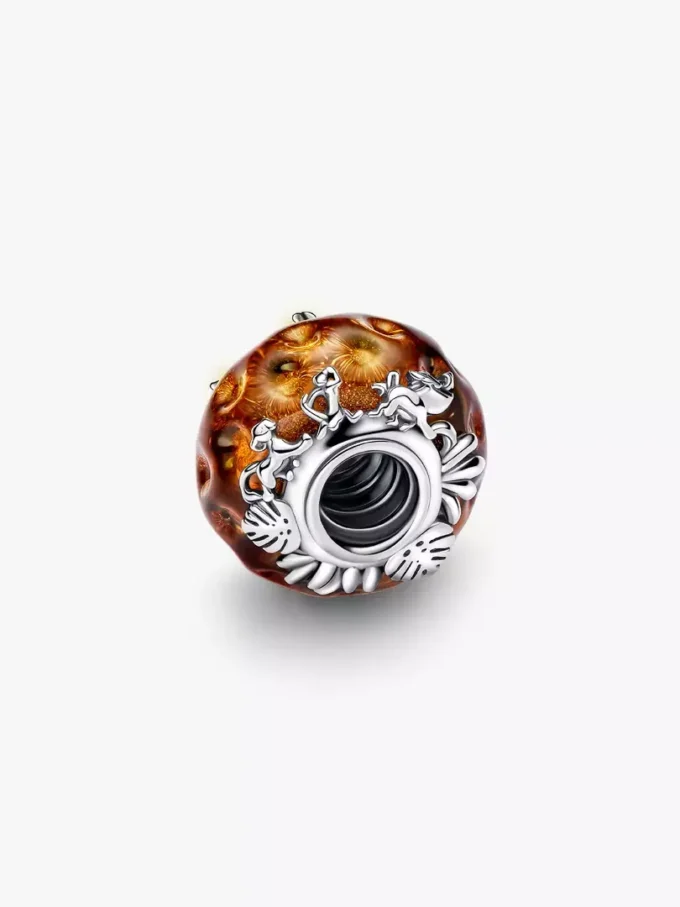 Disney „Der König der Löwen“ Murano Glass Charm aus Sterlingsilber Disney „Der König der Löwen“ Murano Glass Charm aus Sterlingsilber