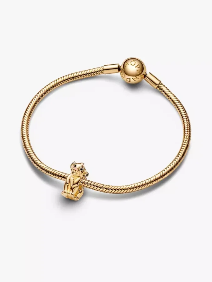 Disney „Der König der Löwen“ Simba-Charm, 14-karätig vergoldet Disney „Der König der Löwen“ Simba-Charm, 14-karätig vergoldet