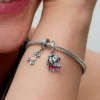 Disney Der König der Löwen Timon & Pumbaa teilbarer Dangle Charm aus Sterlingsilber